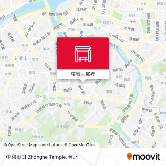 中和廟口 Zhonghe Temple地圖