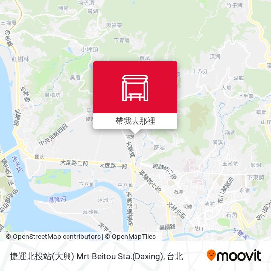 捷運北投站(大興) Mrt Beitou Sta.(Daxing)地圖