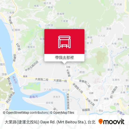 大業路(捷運北投站) Daye Rd. (Mrt Beitou Sta.)地圖