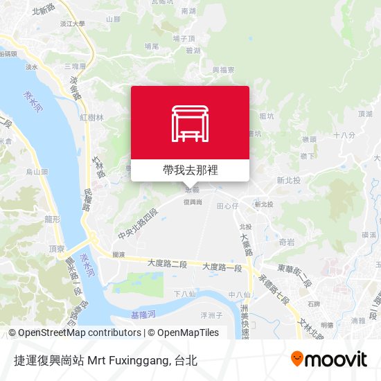 捷運復興崗站 Mrt Fuxinggang地圖