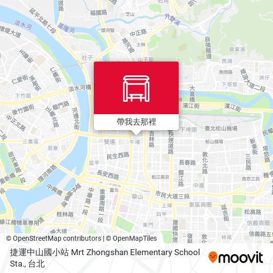 捷運中山國小站 Mrt Zhongshan Elementary School Sta.地圖