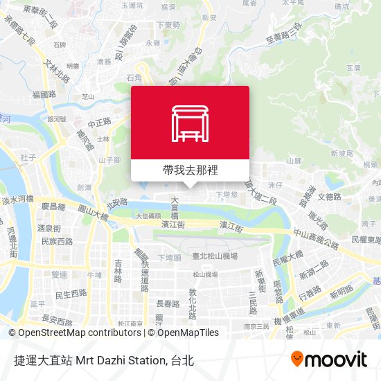 捷運大直站 Mrt Dazhi Station地圖