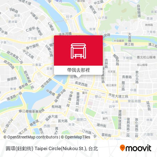 圓環(鈕釦街) Taipei Circle(Niukou St.)地圖