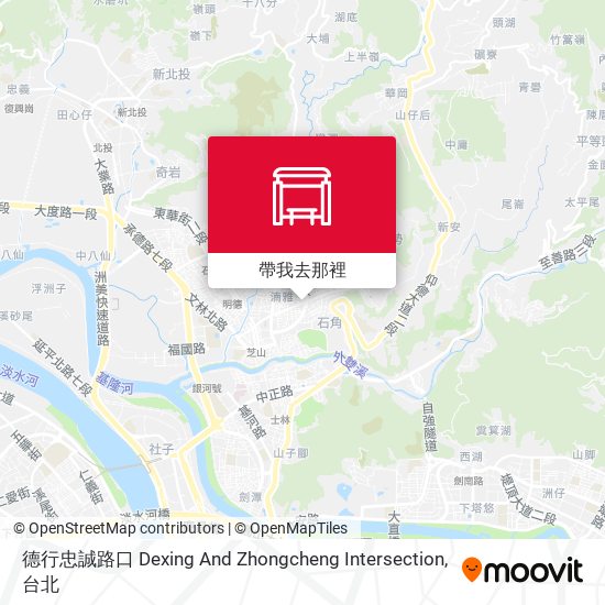 德行忠誠路口 Dexing And Zhongcheng Intersection地圖