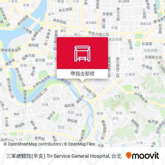 三軍總醫院(辛亥) Tri-Service General Hospital地圖