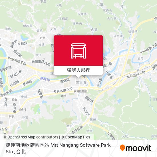 捷運南港軟體園區站 Mrt Nangang Software Park Sta.地圖