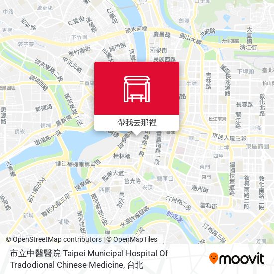 市立中醫醫院 Taipei Municipal Hospital Of Tradodional Chinese Medicine地圖