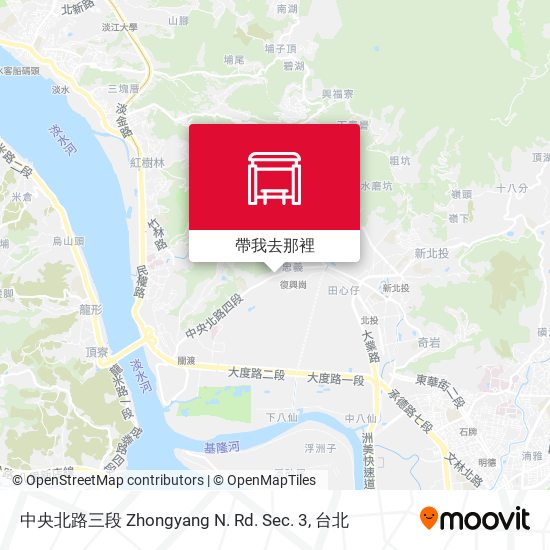 中央北路三段 Zhongyang N. Rd. Sec. 3地圖