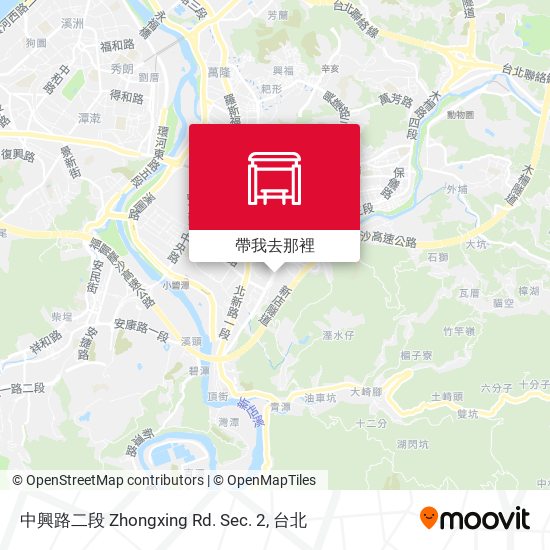 中興路二段 Zhongxing Rd. Sec. 2地圖