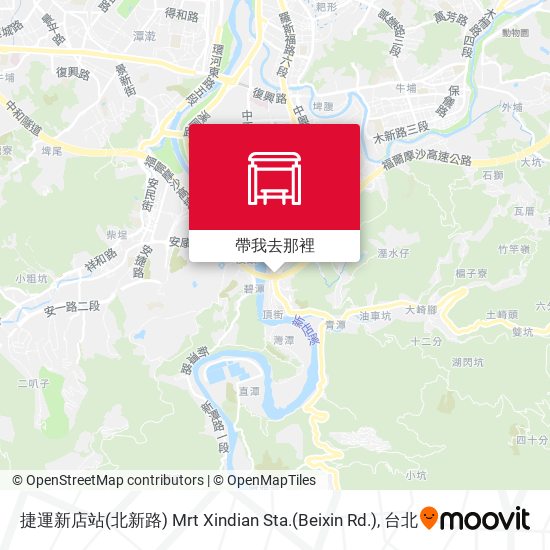 捷運新店站(北新路) Mrt Xindian Sta.(Beixin Rd.)地圖