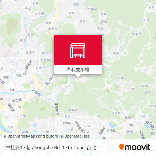 中社路17巷 Zhongshe Rd. 17th. Lane地圖