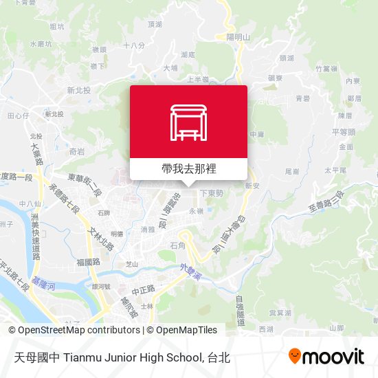 天母國中 Tianmu Junior High School地圖