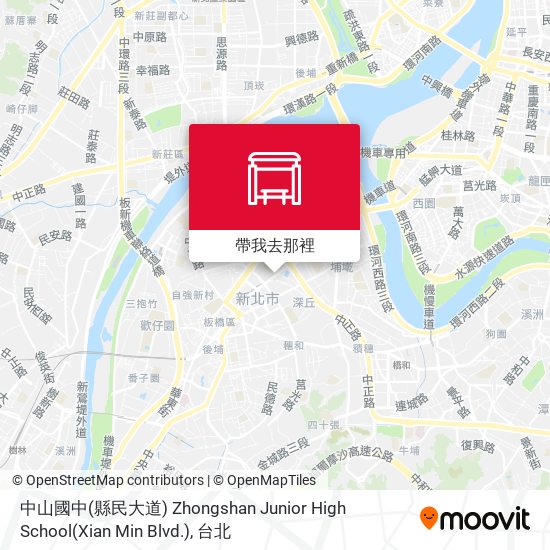 中山國中(縣民大道) Zhongshan Junior High School(Xian Min Blvd.)地圖