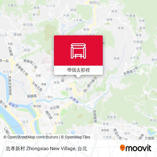 忠孝新村 Zhongxiao New Village地圖
