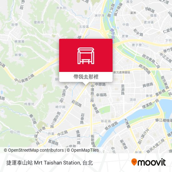 捷運泰山站 Mrt Taishan Station地圖