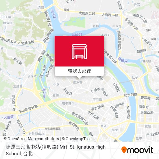 捷運三民高中站(復興路) Mrt. St. Ignatius High School地圖