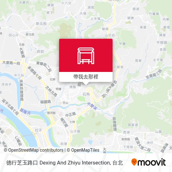 德行芝玉路口 Dexing And Zhiyu Intersection地圖