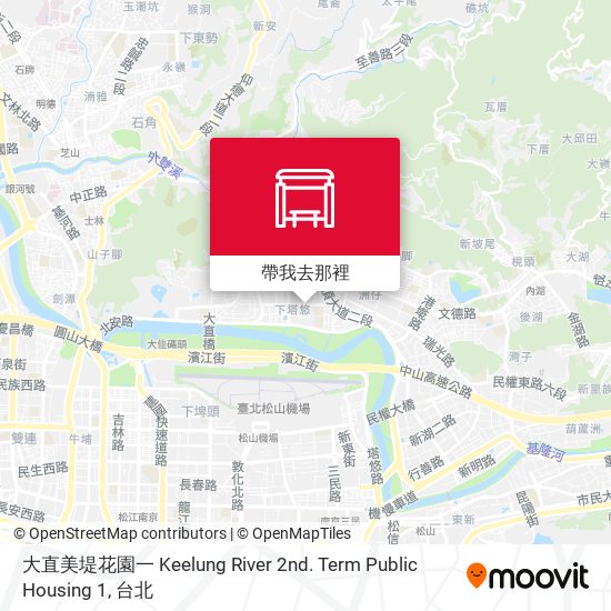 大直美堤花園一 Keelung River 2nd. Term Public Housing 1地圖
