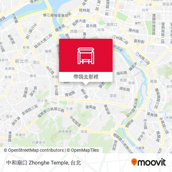 中和廟口 Zhonghe Temple地圖