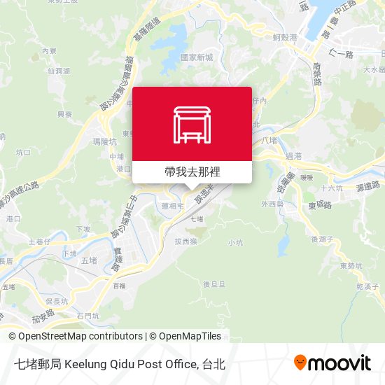 七堵郵局 Keelung Qidu Post Office地圖