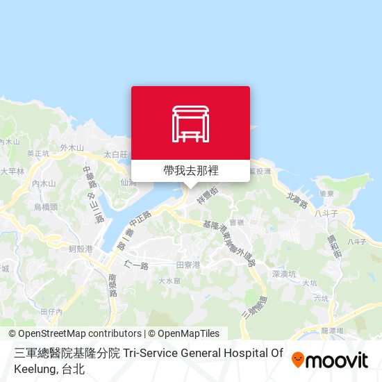 三軍總醫院基隆分院 Tri-Service General Hospital Of Keelung地圖