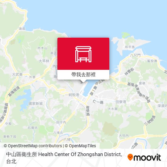 中山區衛生所 Health Center Of Zhongshan District地圖