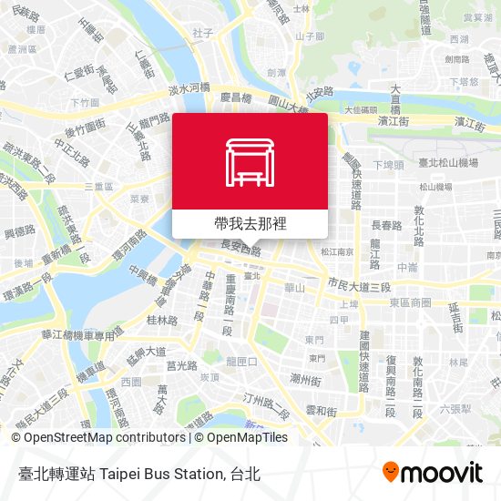 臺北轉運站 Taipei Bus Station地圖