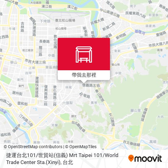 捷運台北101 / 世貿站(信義) Mrt Taipei 101 / World Trade Center Sta.(Xinyi)地圖