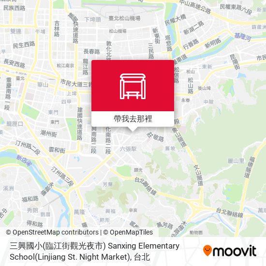 三興國小(臨江街觀光夜市) Sanxing Elementary School(Linjiang St. Night Market)地圖
