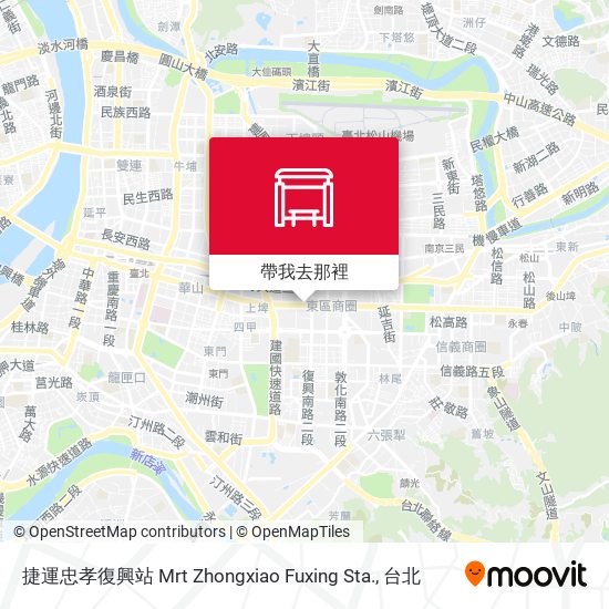 捷運忠孝復興站 Mrt Zhongxiao Fuxing Sta.地圖