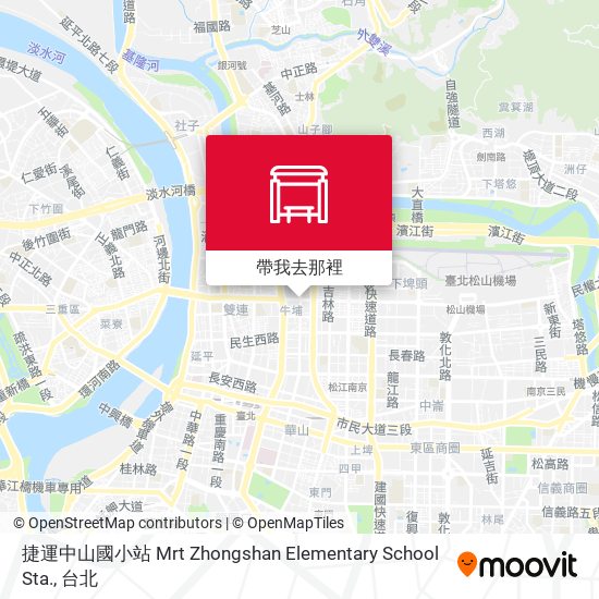 捷運中山國小站 Mrt Zhongshan Elementary School Sta.地圖