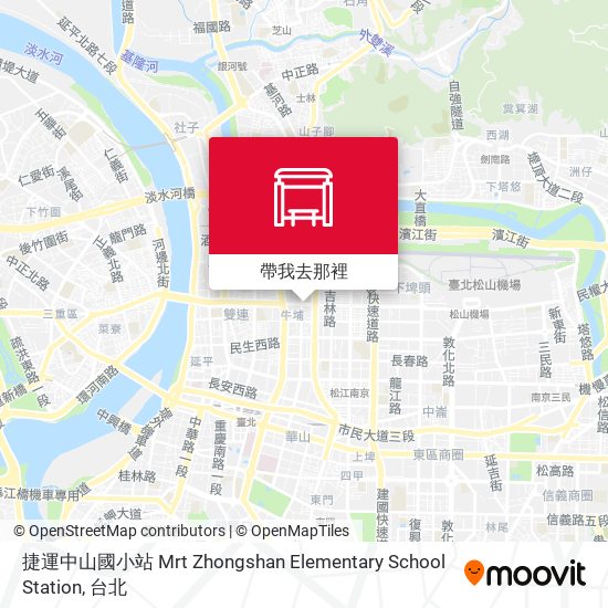 捷運中山國小站 Mrt Zhongshan Elementary School Station地圖