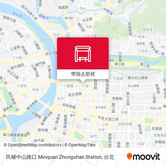 民權中山路口 Minquan Zhongshan Station地圖