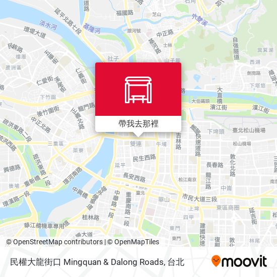 民權大龍街口 Mingquan & Dalong Roads地圖