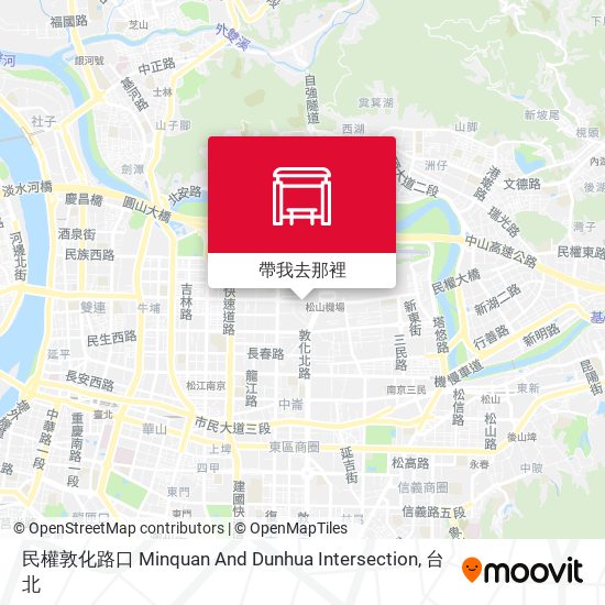 民權敦化路口 Minquan And Dunhua Intersection地圖