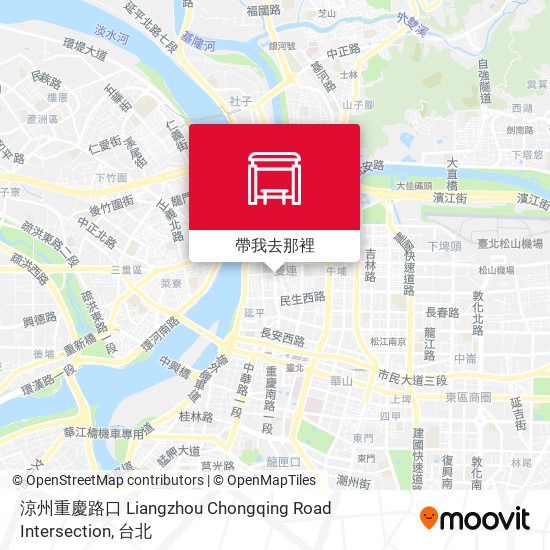 涼州重慶路口 Liangzhou Chongqing Road Intersection地圖