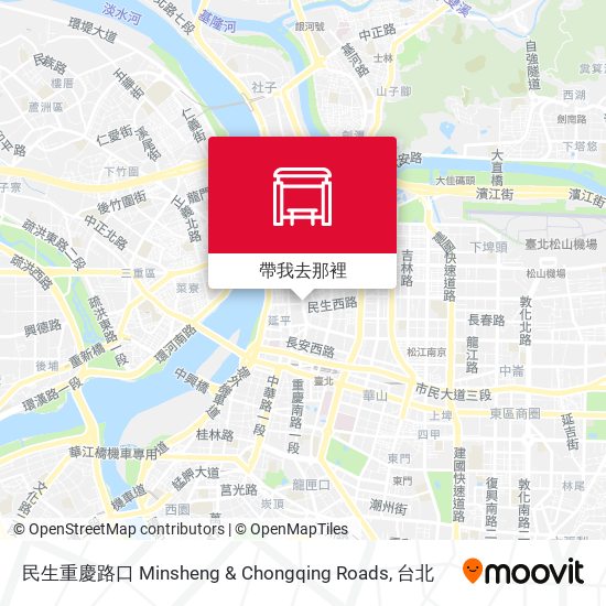 民生重慶路口 Minsheng & Chongqing Roads地圖