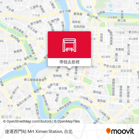 捷運西門站 Mrt Ximen Station地圖