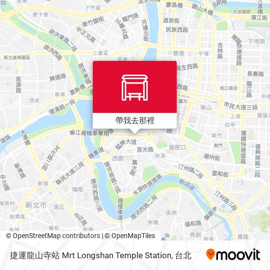 捷運龍山寺站 Mrt Longshan Temple Station地圖