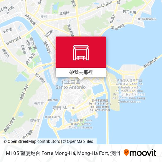 M105 望廈炮台 Forte Mong-Há, Mong-Ha Fort地圖