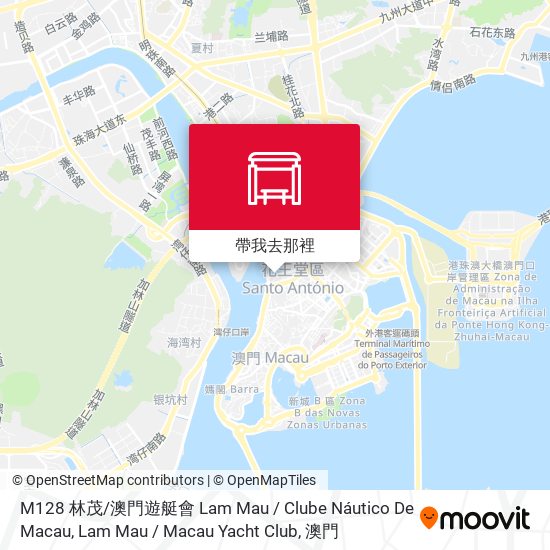 M128 林茂 / 澳門遊艇會 Lam Mau / Clube Náutico De Macau, Lam Mau / Macau Yacht Club地圖