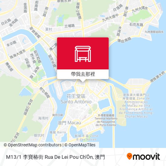 M13 / 1 李寶椿街 Rua De Lei Pou Ch’Ôn地圖