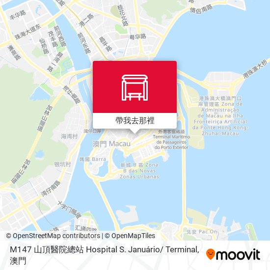 M147 山頂醫院總站 Hospital S. Januário/ Terminal地圖
