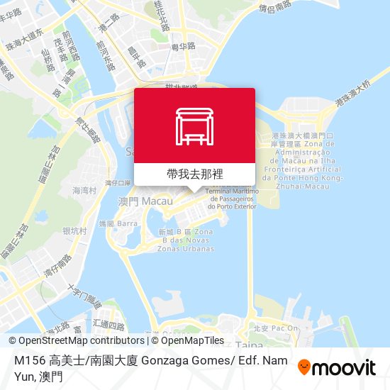 M156 高美士 / 南園大廈 Gonzaga Gomes/ Edf. Nam Yun地圖