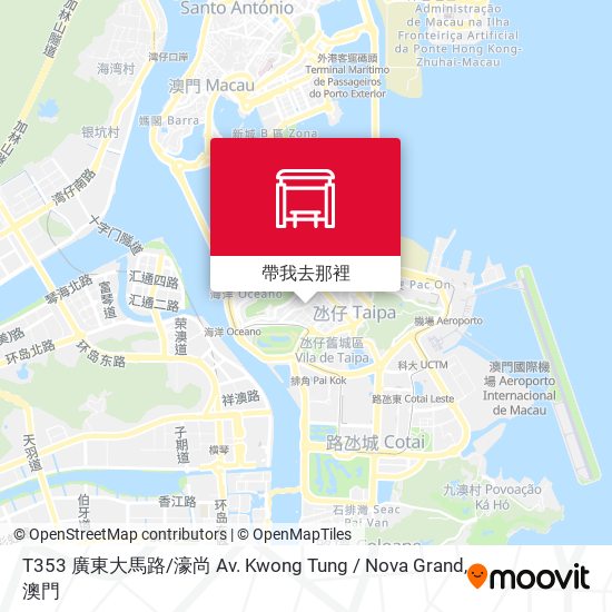 T353 廣東大馬路 / 濠尚 Av. Kwong Tung / Nova Grand地圖