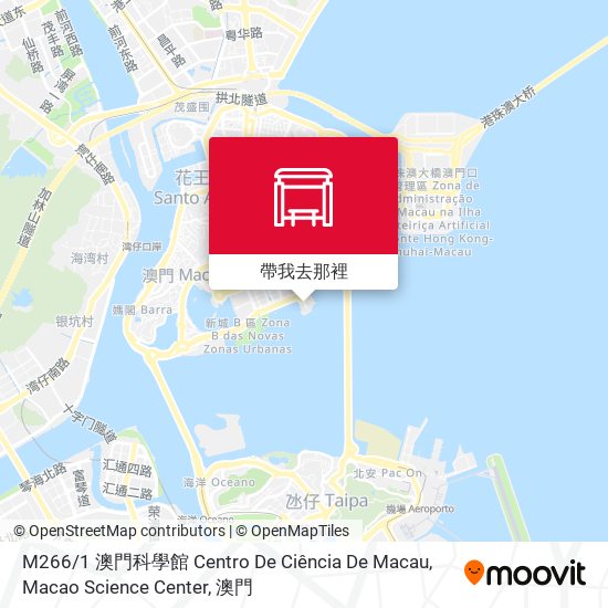 M266 / 1 澳門科學館 Centro De Ciência De Macau, Macao Science Center地圖