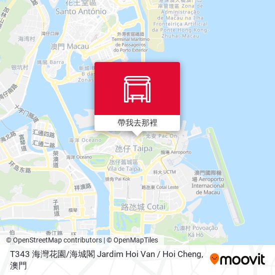 T343 海灣花園 / 海城閣 Jardim Hoi Van / Hoi Cheng地圖