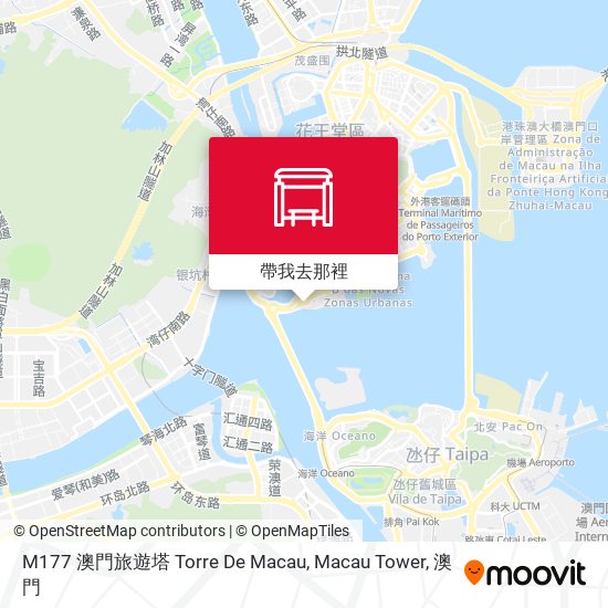M177 澳門旅遊塔 Torre De Macau, Macau Tower地圖