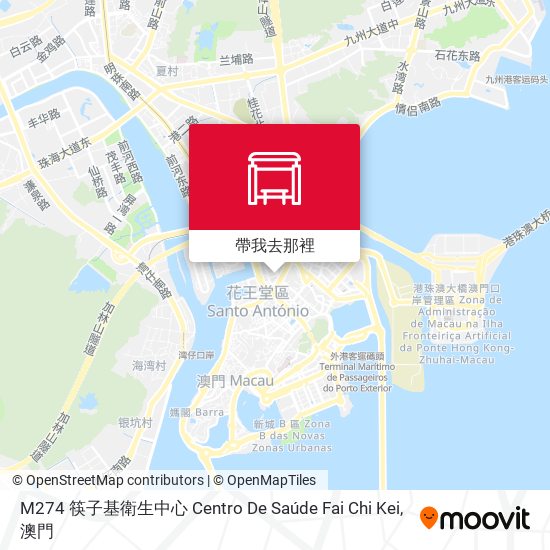 M274 筷子基衛生中心 Centro De Saúde Fai Chi Kei地圖