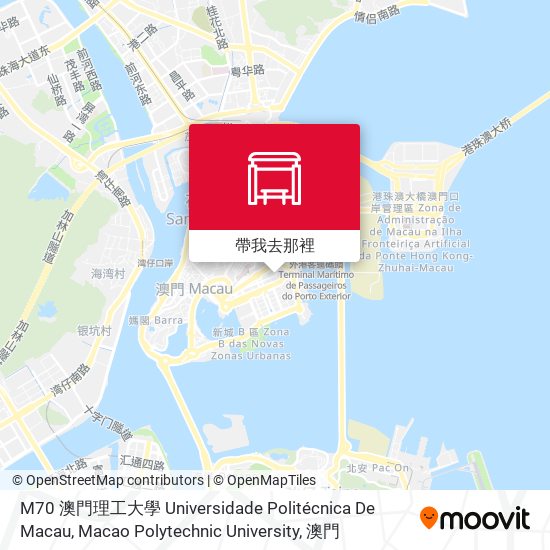 M70 澳門理工大學 Universidade Politécnica De Macau, Macao Polytechnic University地圖